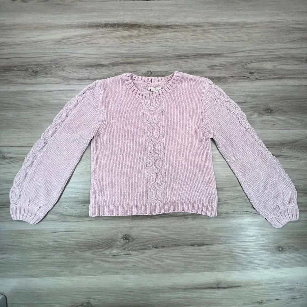 Jessica‎ Simpson M Knit Sweater Top Pink coquette cottagecore preppy boho Y2K